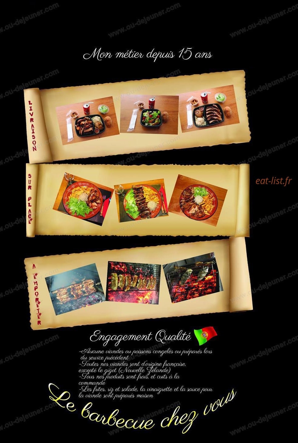 Carte et menu Janela Churrasqueira Saint Maur des Fosses