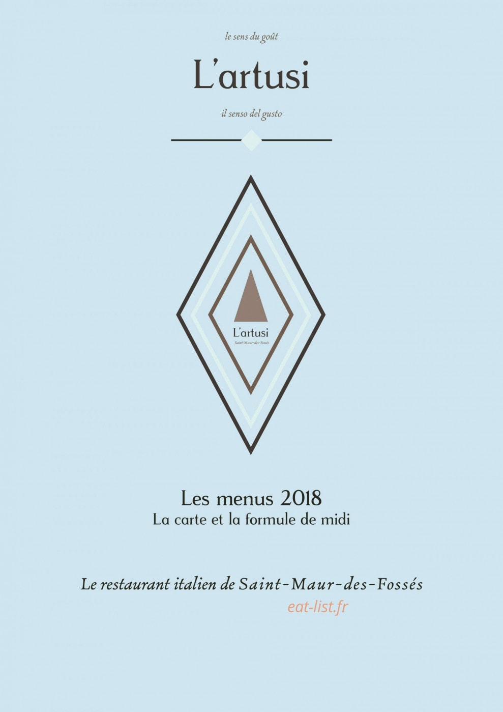 L'artusi — carte page 1