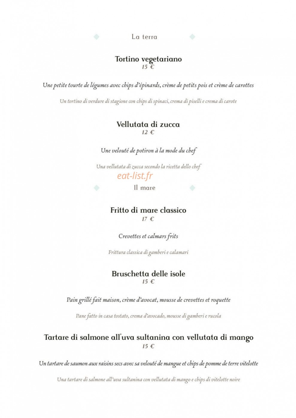 L'artusi — carte page 3