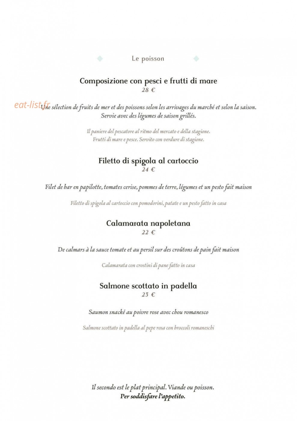 L'artusi — carte page 6