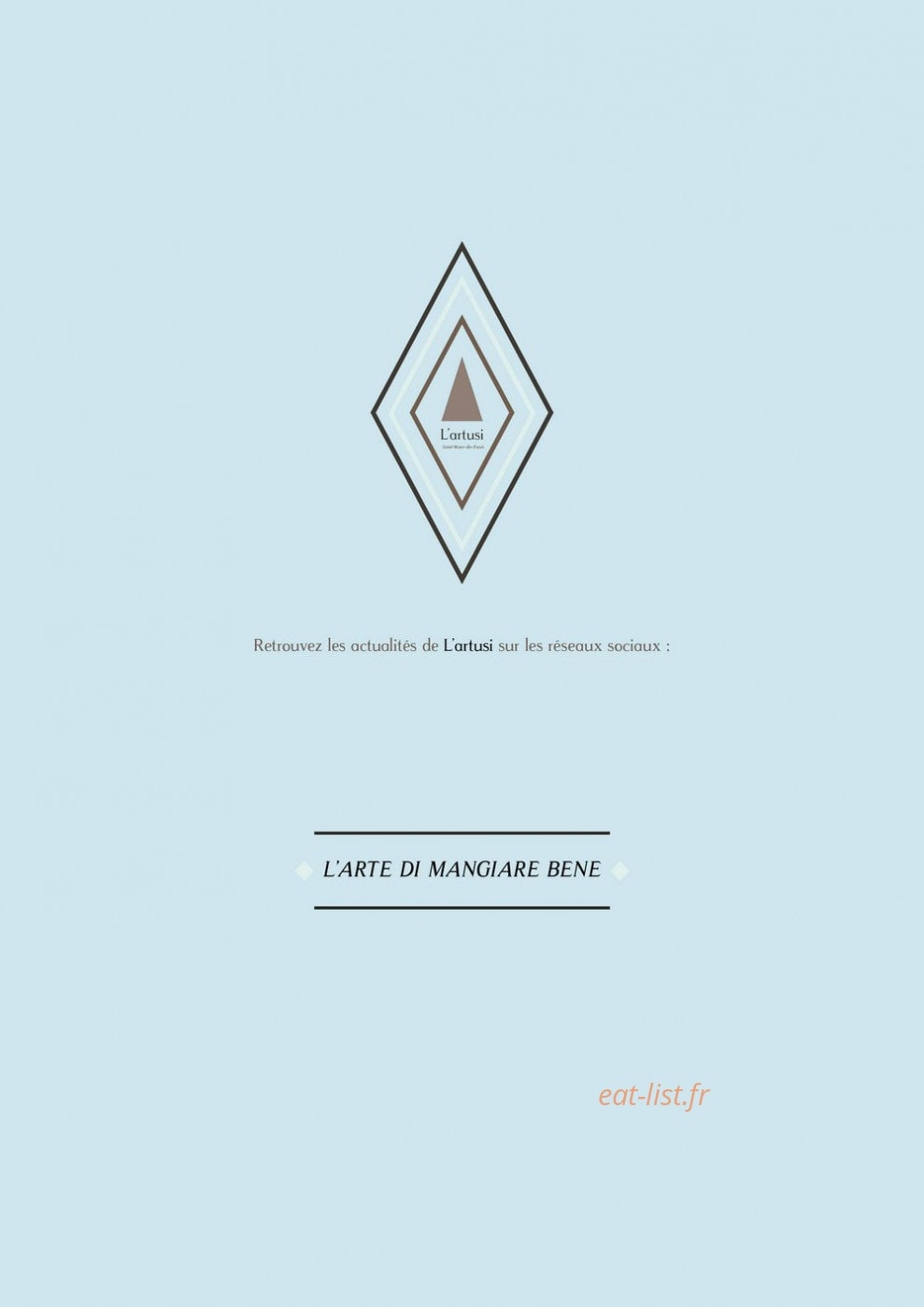 L'artusi — carte page 13