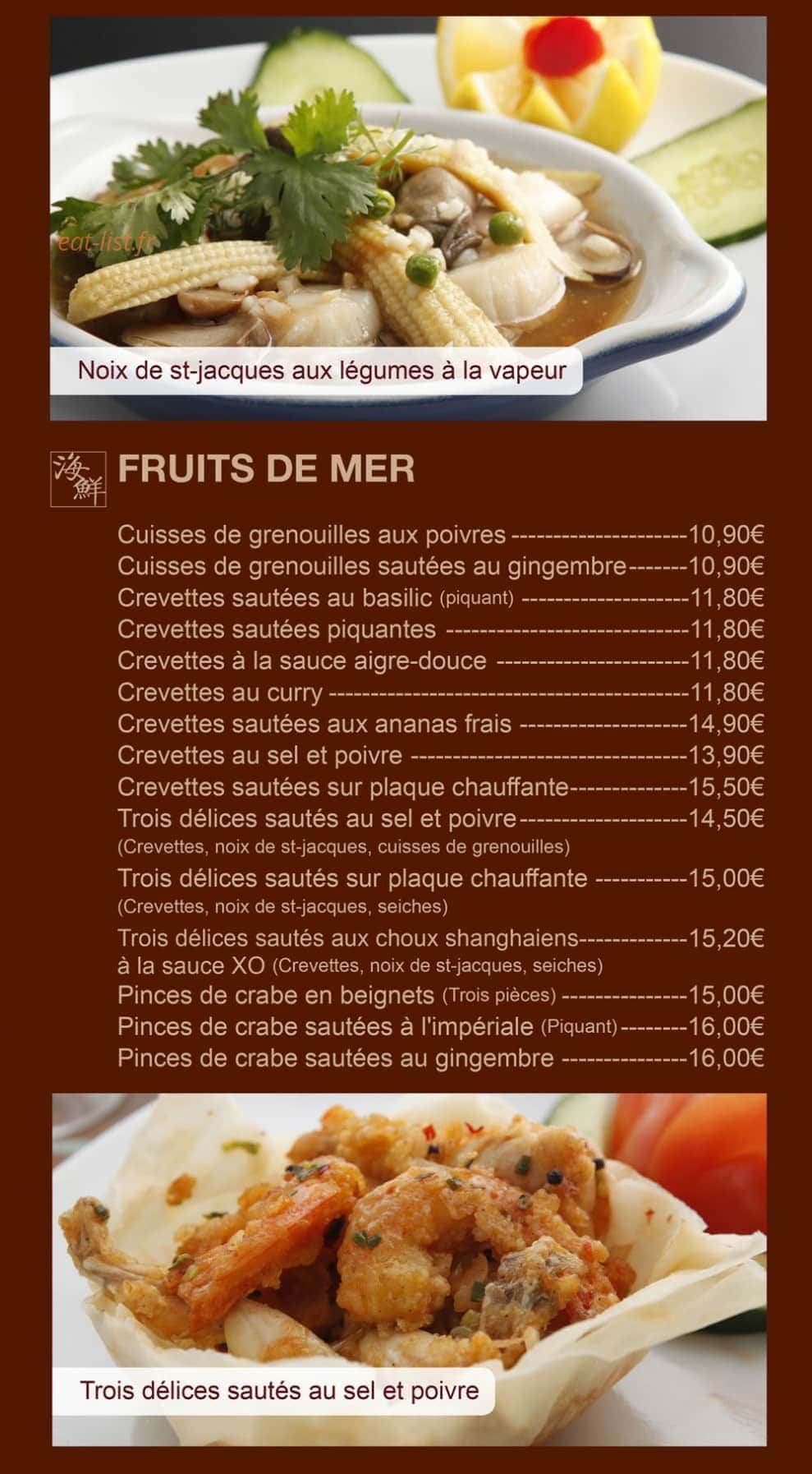 La Villa Céleste — carte page 14
