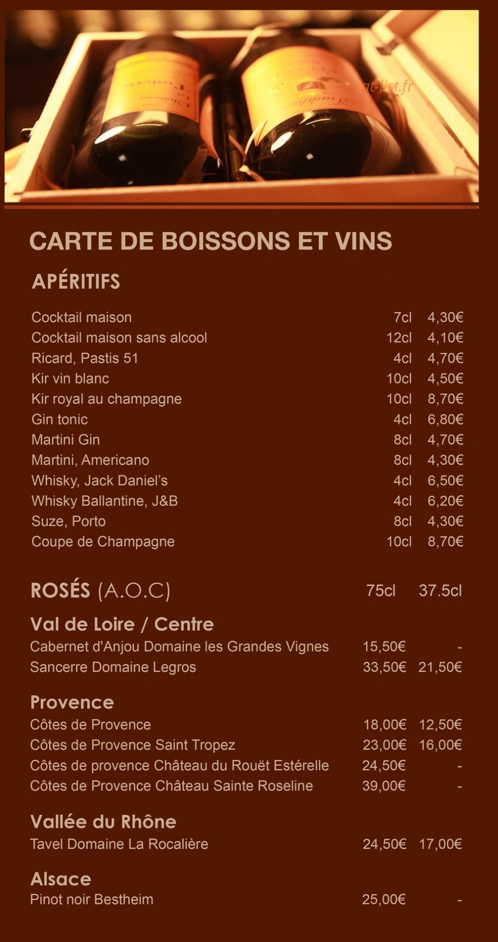 La Villa Céleste — carte page 24