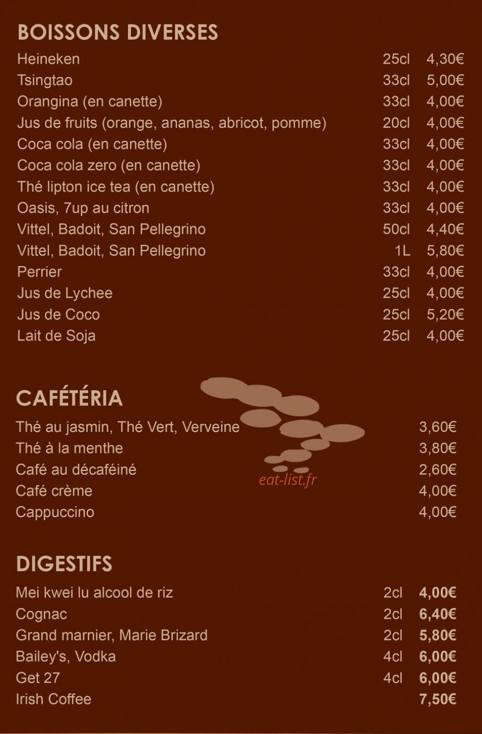 La Villa Céleste — carte page 26