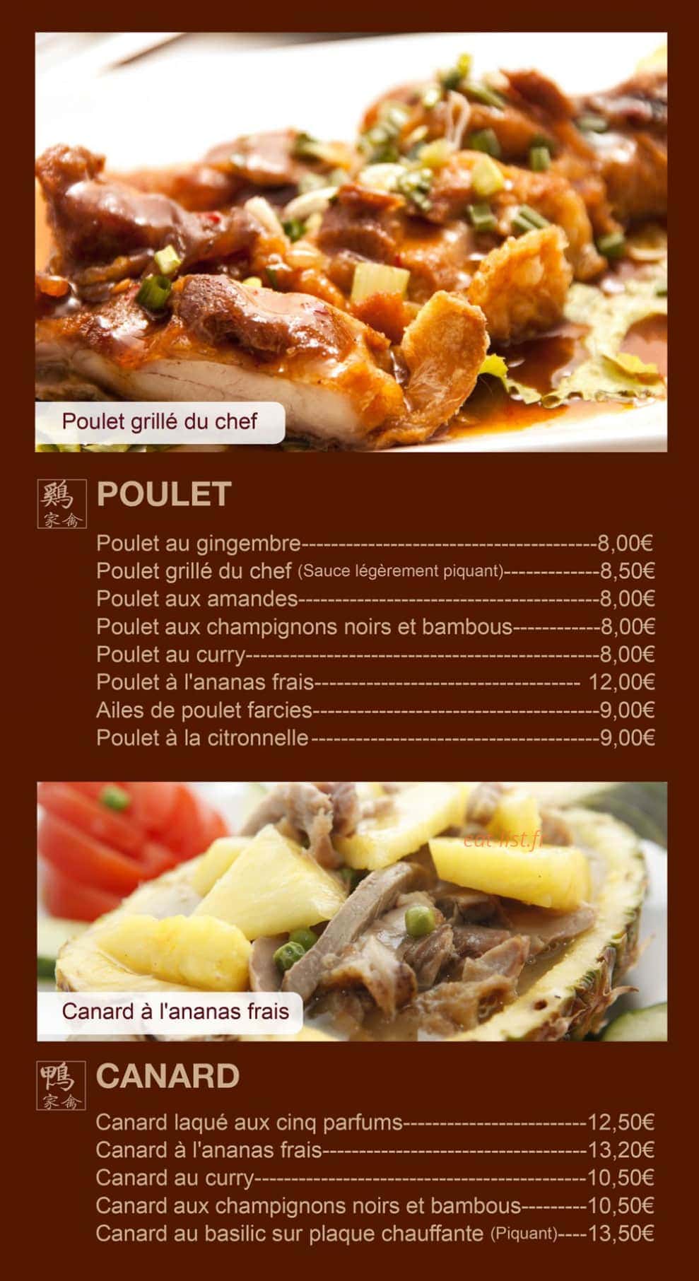 La Villa Céleste — carte page 16