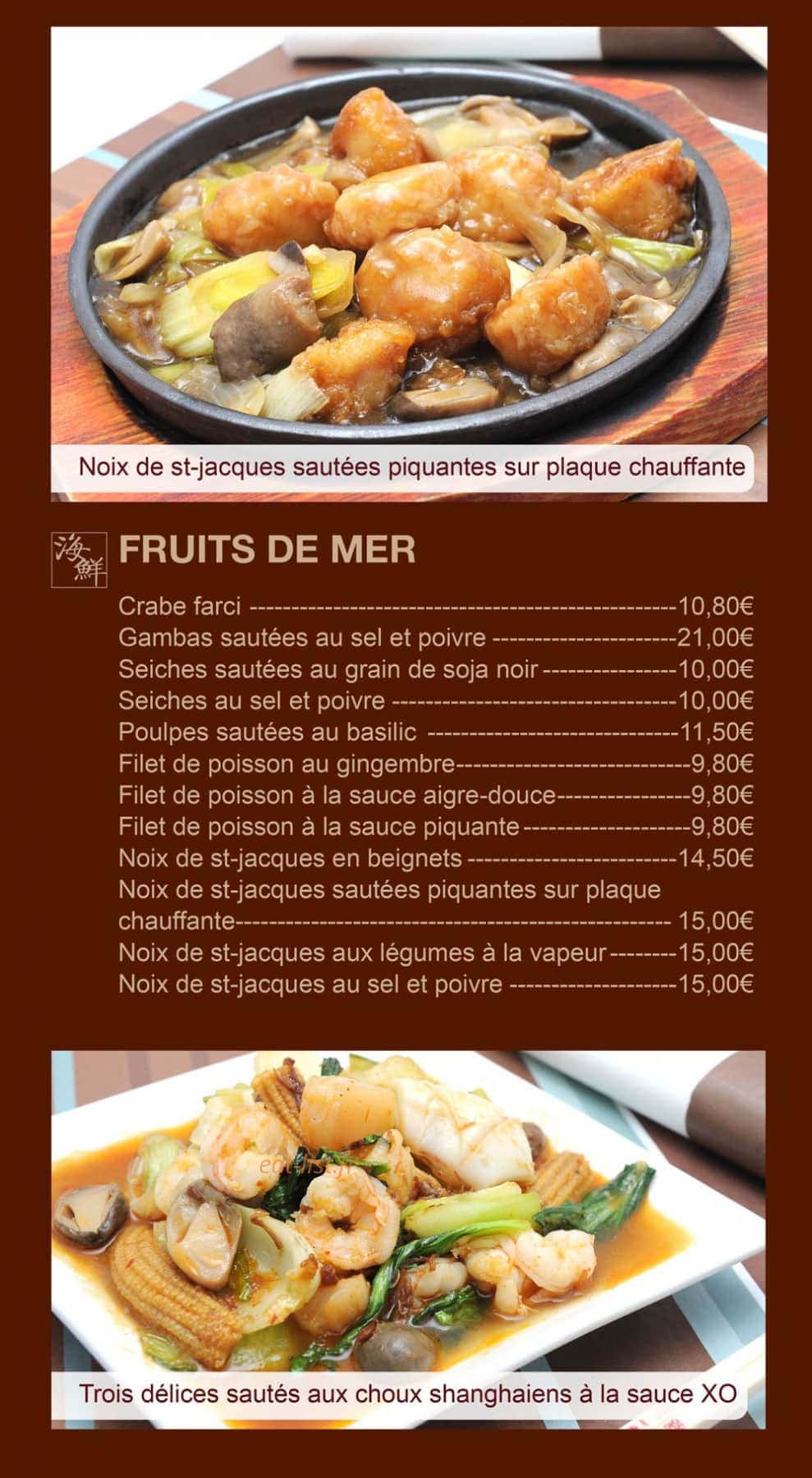 La Villa Céleste — carte page 15