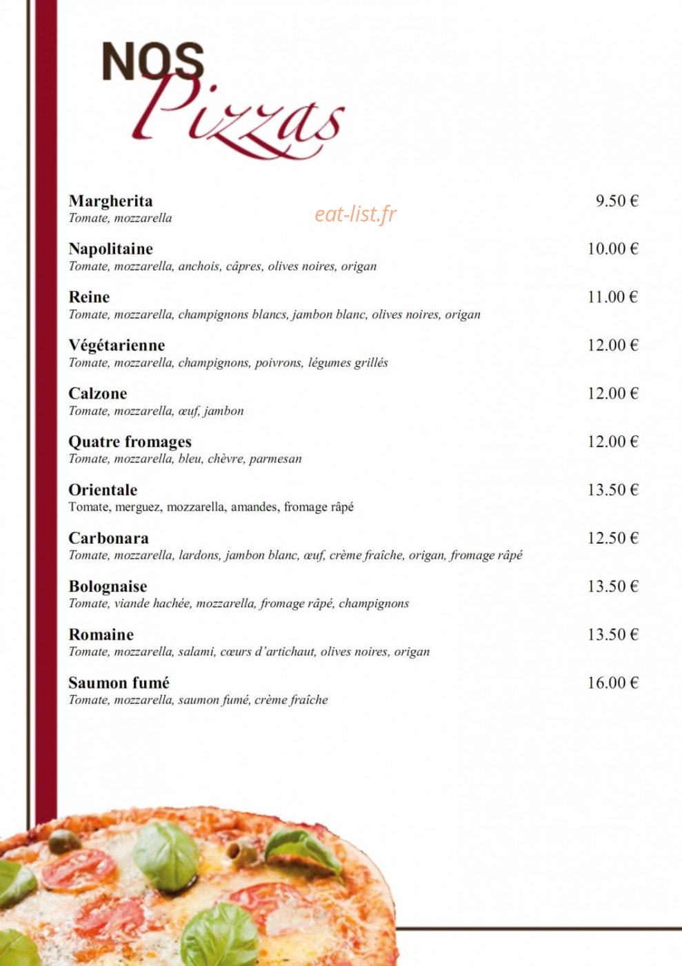 Le Relais de Condé — carte page 3