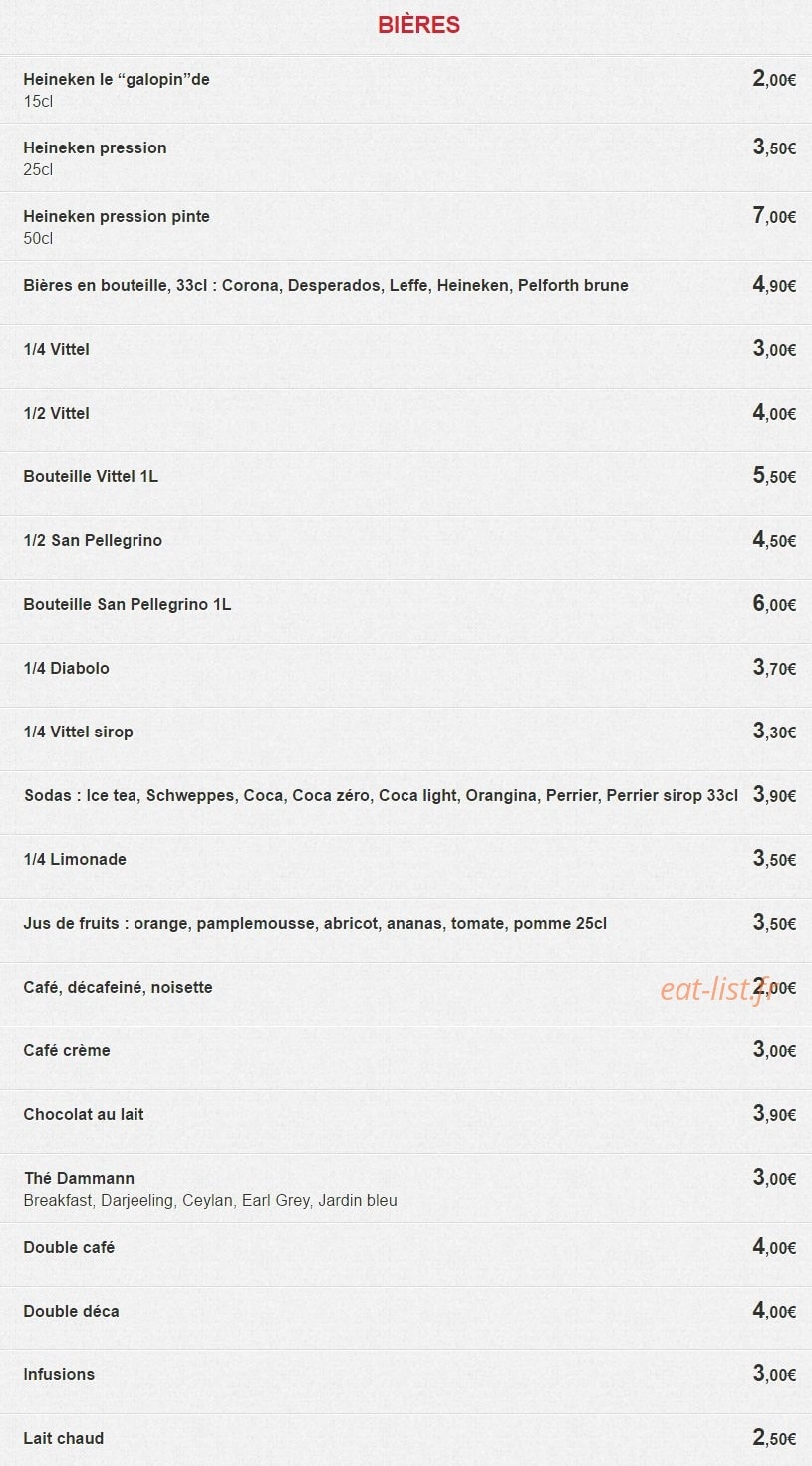 Les Petits Plats — carte page 5