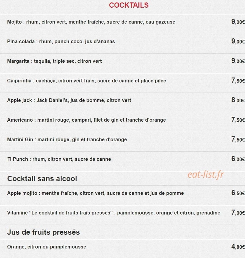 Les Petits Plats — carte page 3