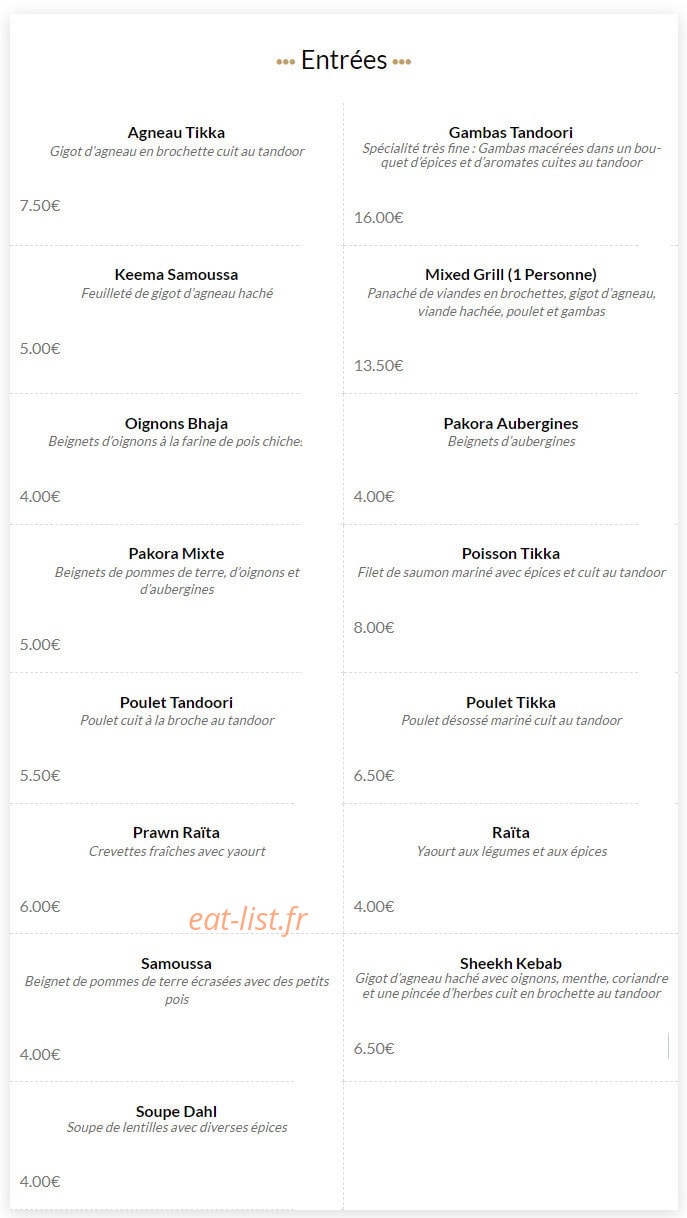 New Rajpoot — carte page 1