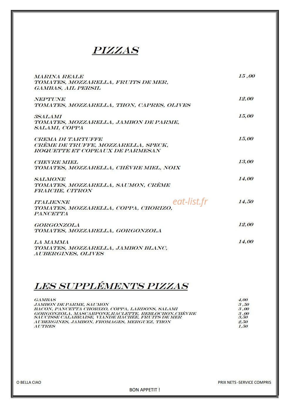 O Bella Ciao — carte page 4