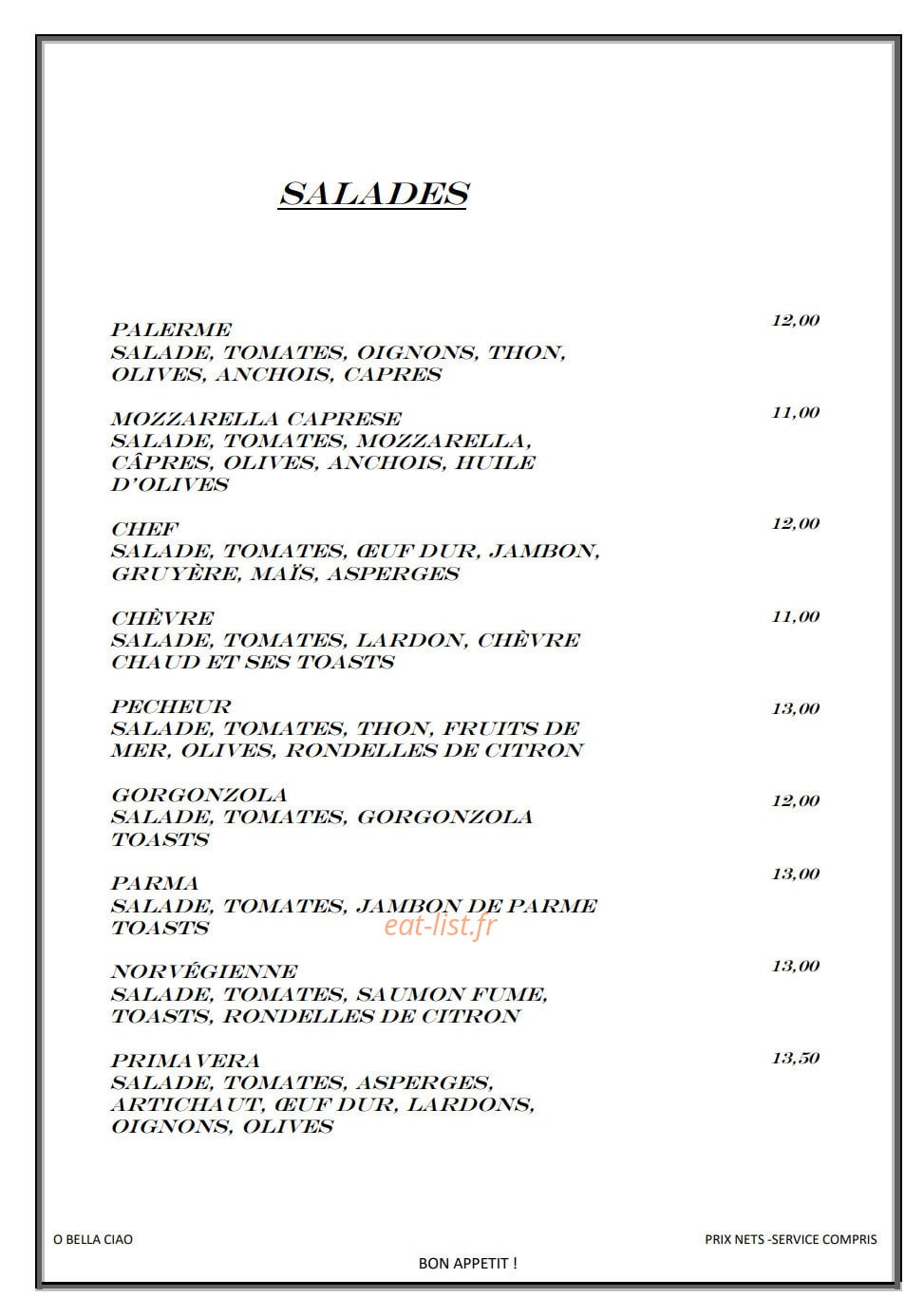 O Bella Ciao — carte page 5