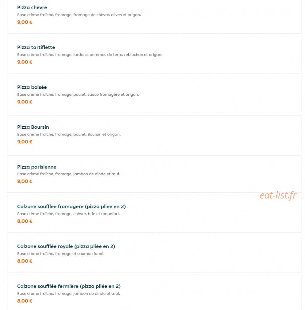 Pizz N Tacos — carte page 10
