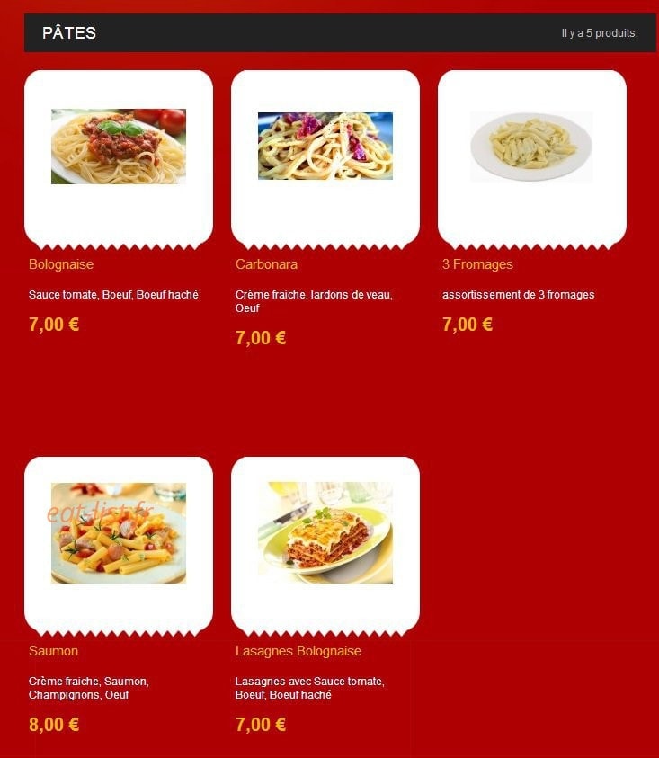 Pizza Theo — carte page 6