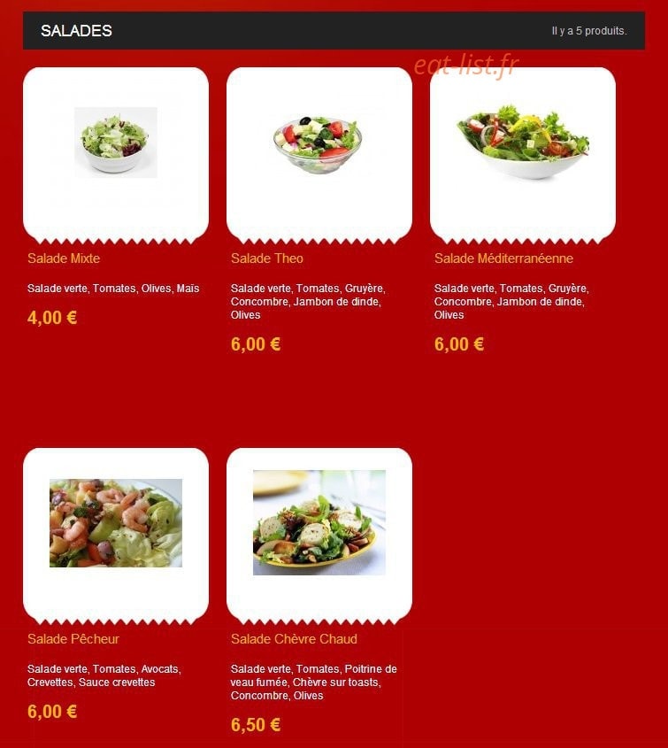 Pizza Theo — carte page 5