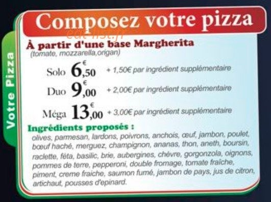 Pizzatissima — carte page 5
