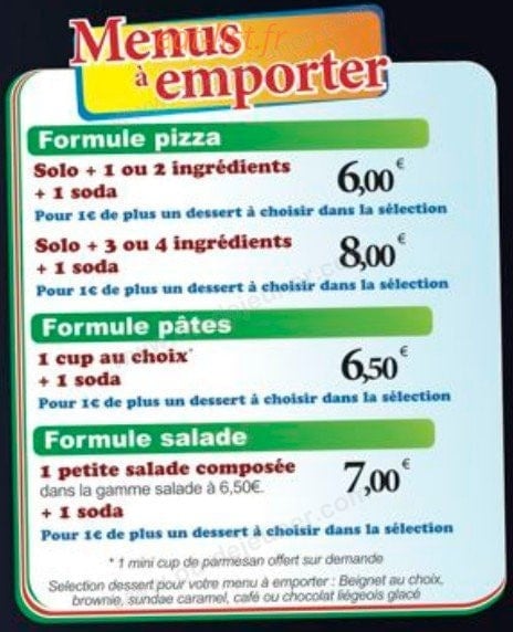 Pizzatissima — carte page 6
