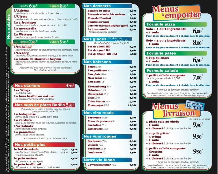 Pizzatissima — carte page 10