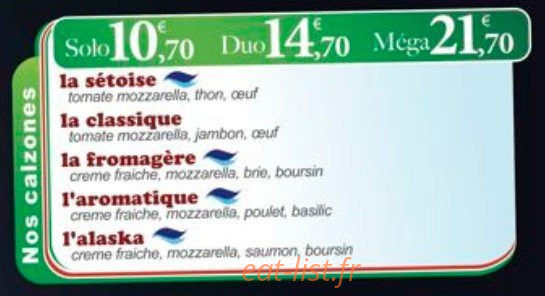 Pizzatissima — carte page 4