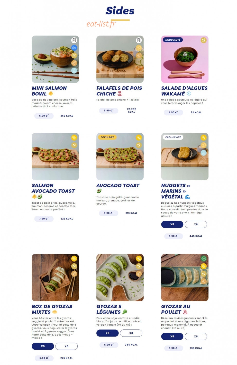 Pokawa — carte page 6
