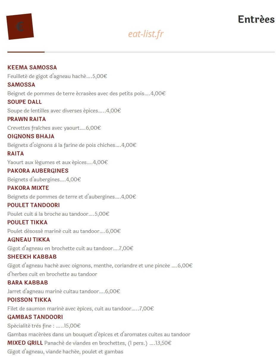 Rajpoot — carte page 1