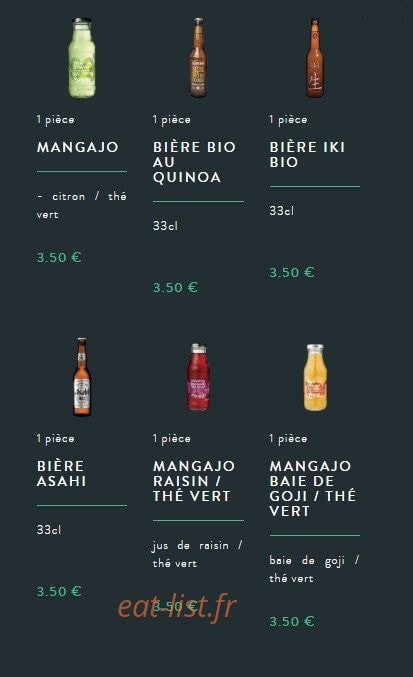 Sushi soba — carte page 12