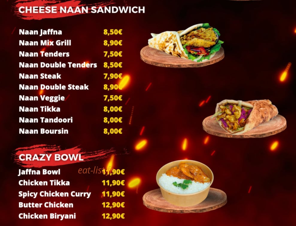 The Crazy Naan — carte page 2