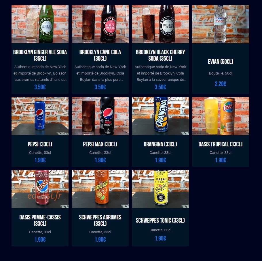 U's Canteen — carte page 6