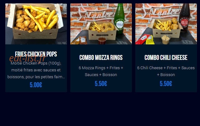 U's Canteen — carte page 3