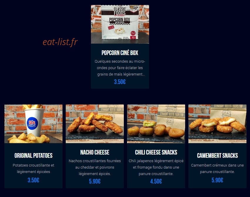 U's Canteen — carte page 5