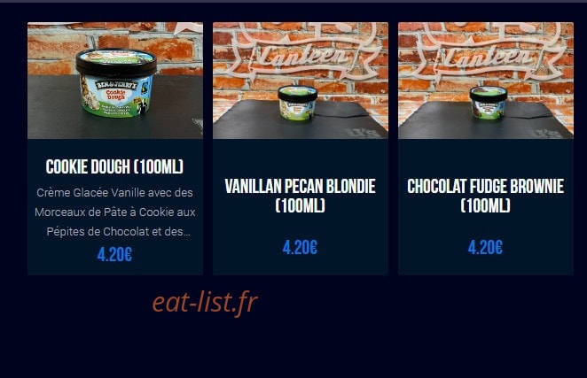 U's Canteen — carte page 7