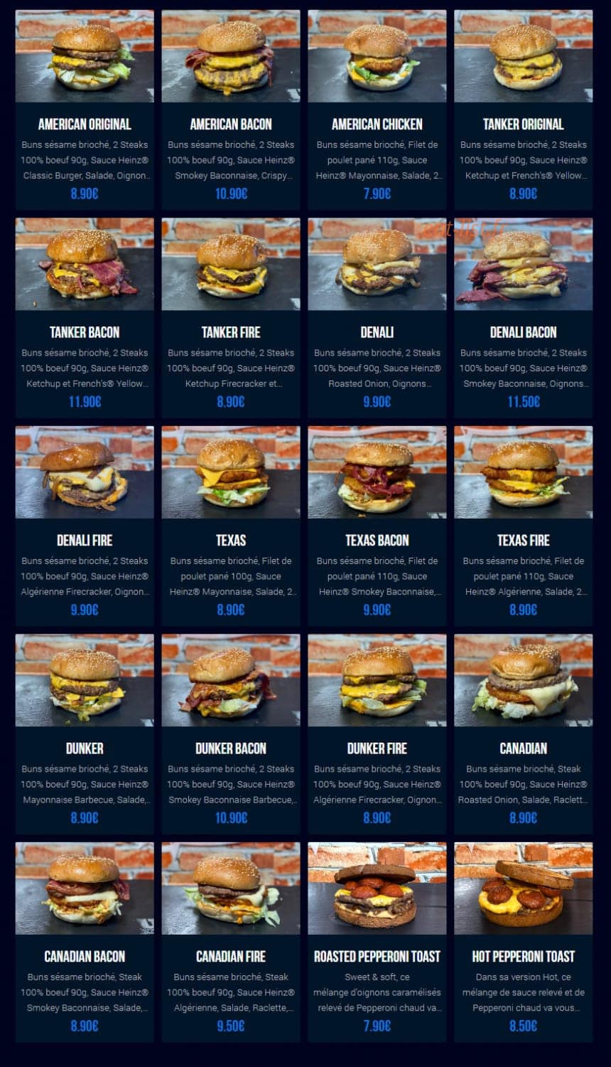 U's Canteen — carte page 2