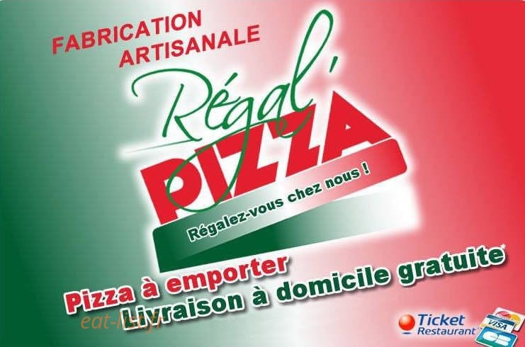 Au Regal pizza — carte page 1