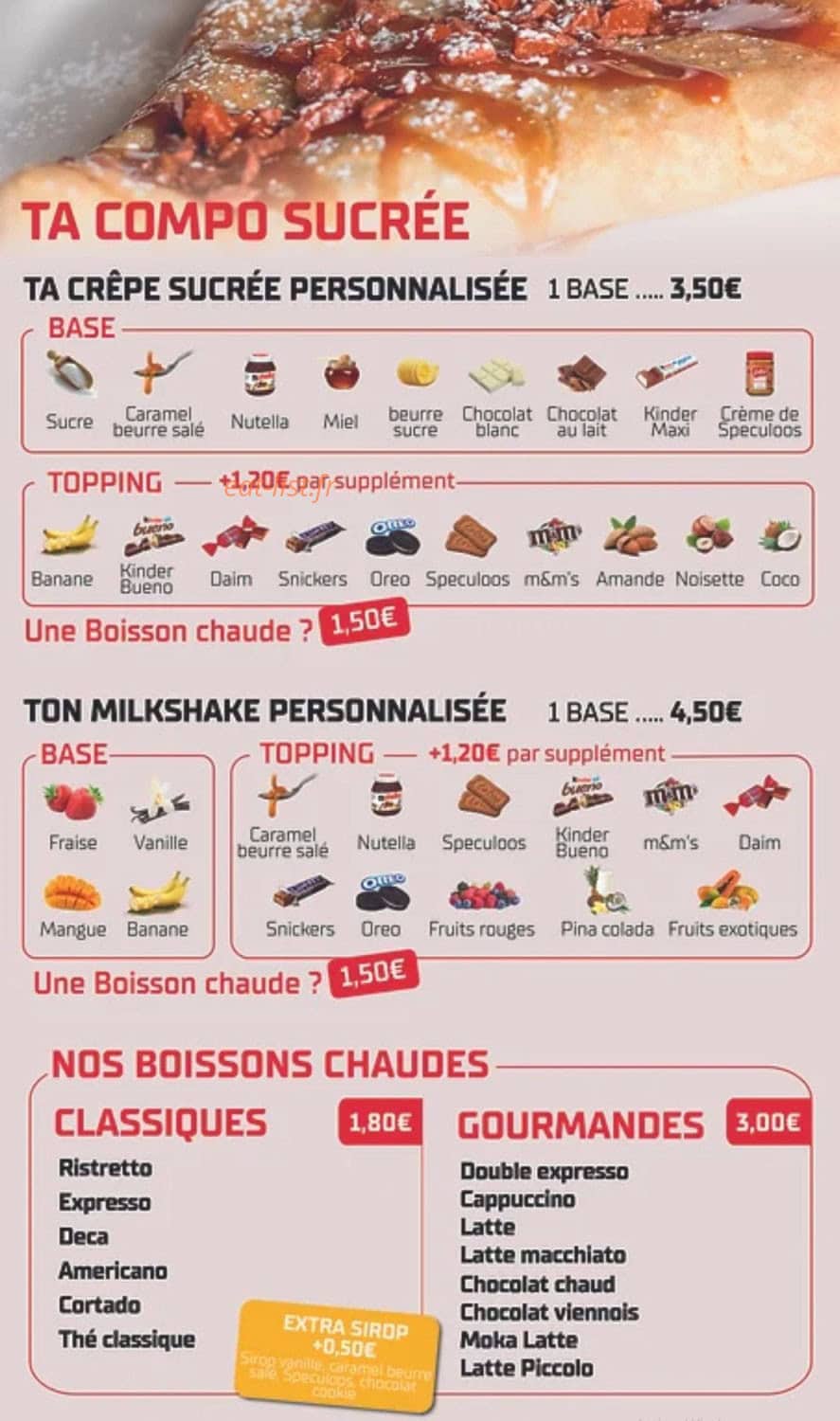 Brothers Crêpes & Café — carte page 4