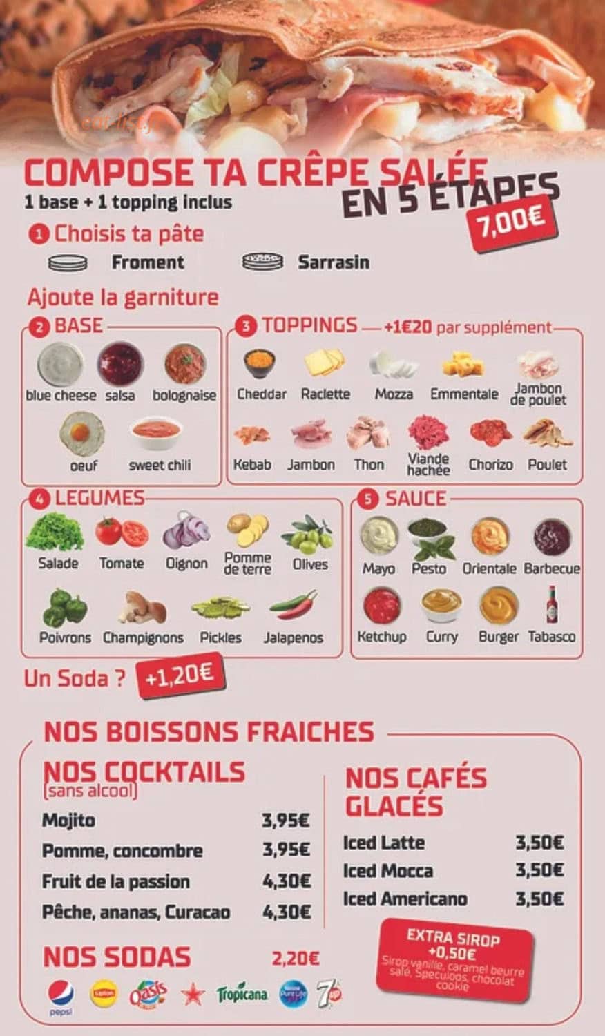 Brothers Crêpes & Café — carte page 2