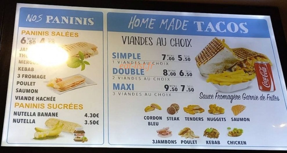 Chez Dina — carte page 3