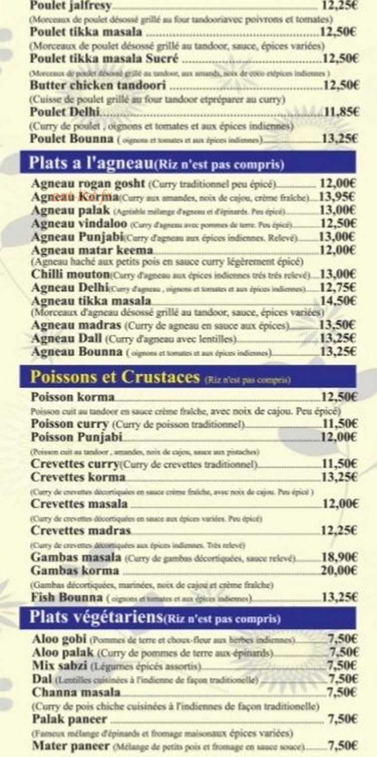 Delhi Spice — carte page 3