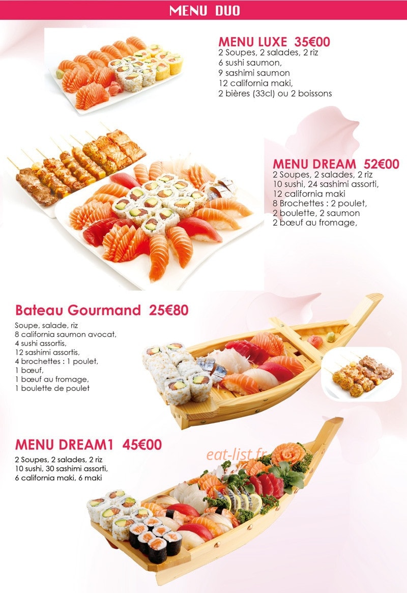 Dream Sushi — carte page 5