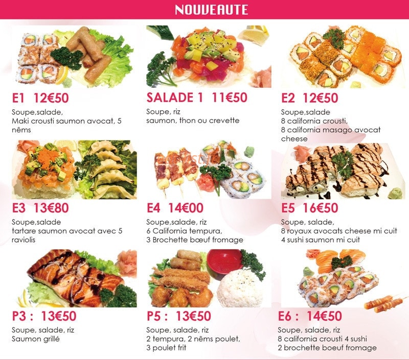 Dream Sushi — carte page 10