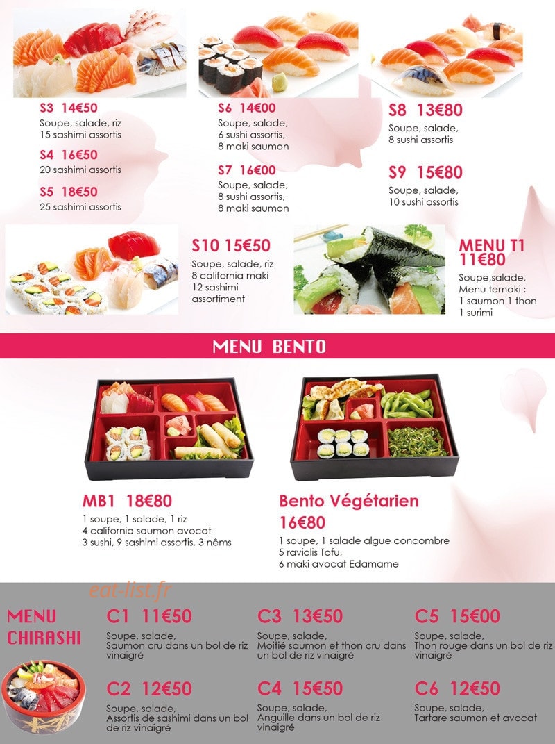 Dream Sushi — carte page 4