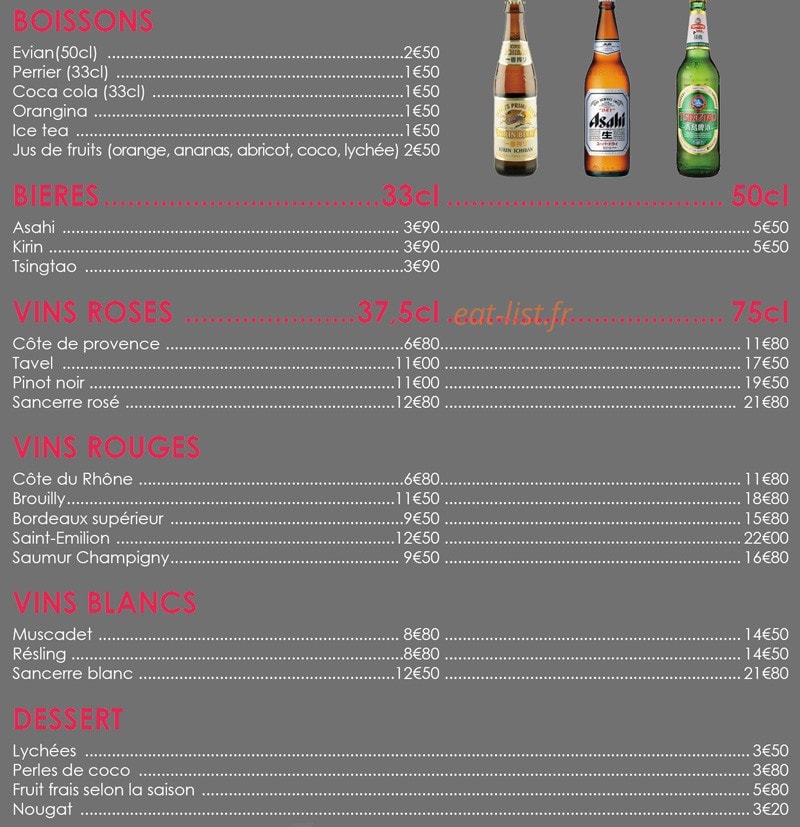 Dream Sushi — carte page 9