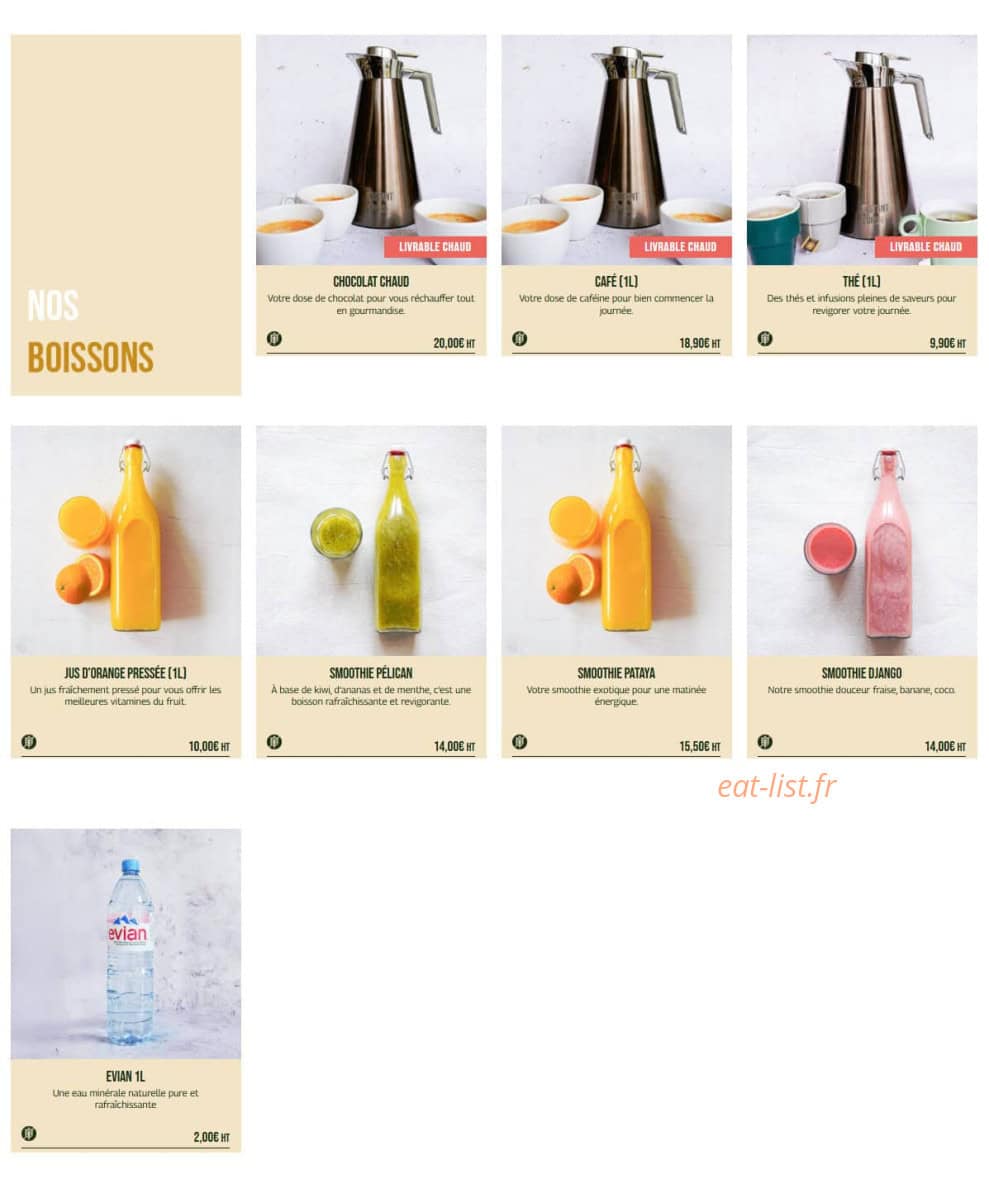 Instant-Lunch — carte page 4