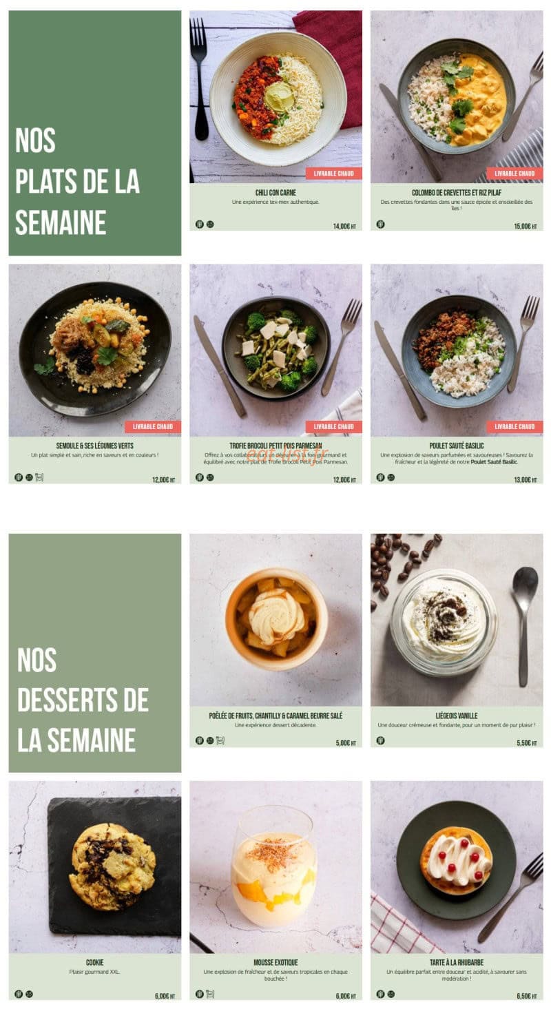 Instant-Lunch — carte page 6