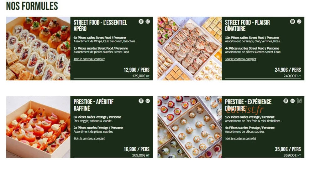 Instant-Lunch — carte page 21