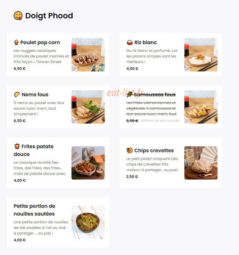 Phood — carte page 4