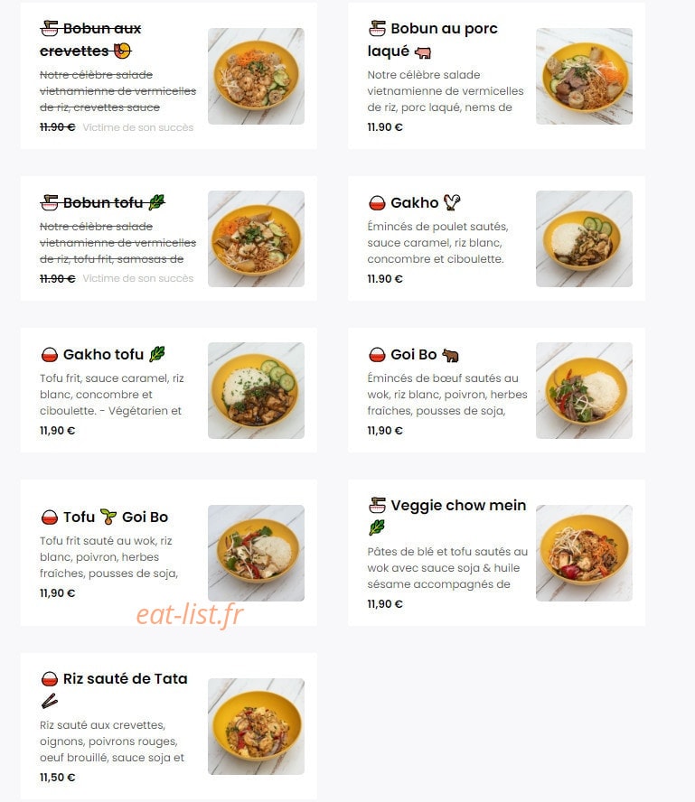 Phood — carte page 3