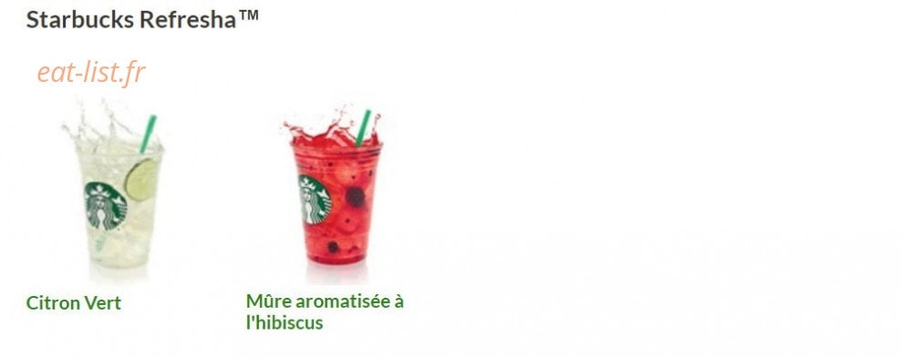 Starbucks coffee — carte page 11
