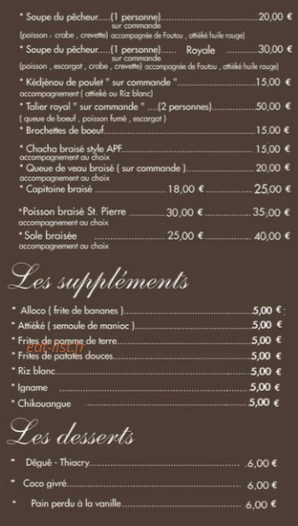 Tambour D Afrique — carte page 2