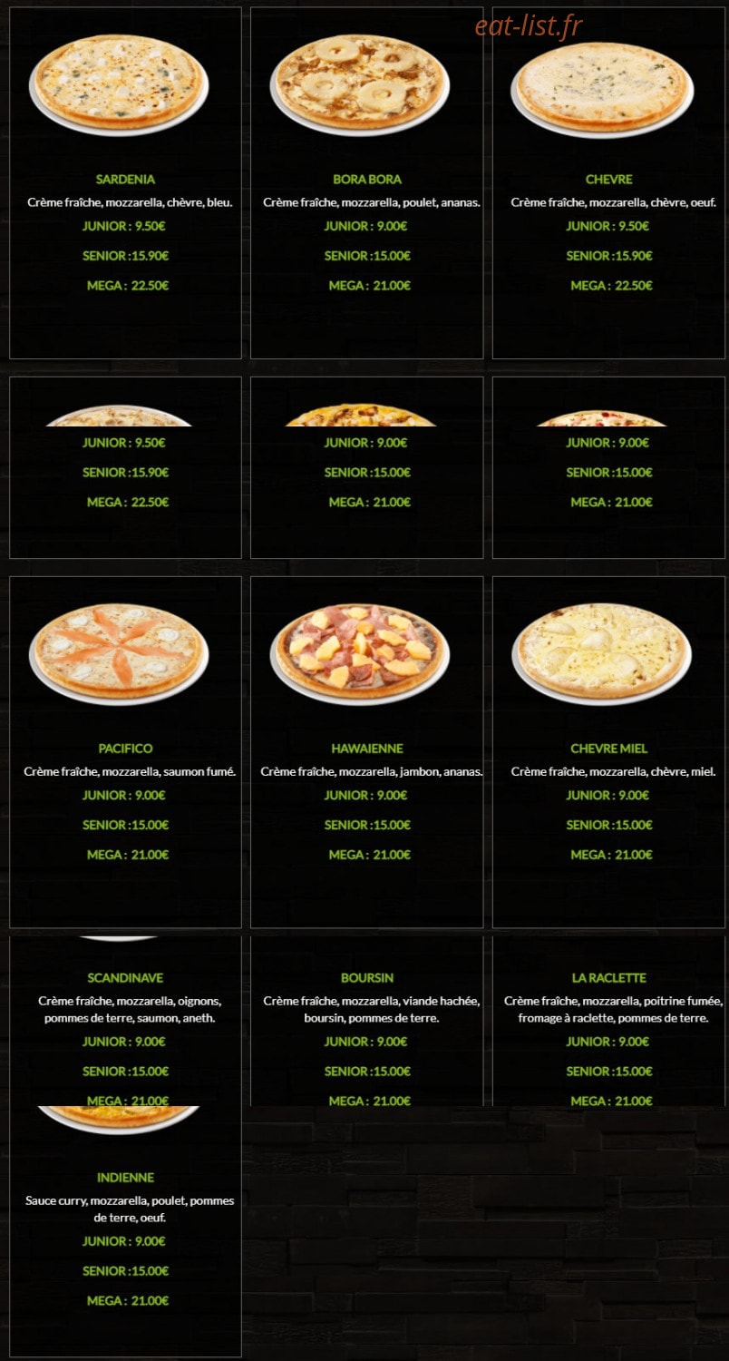 Vezzo Pizza — carte page 4