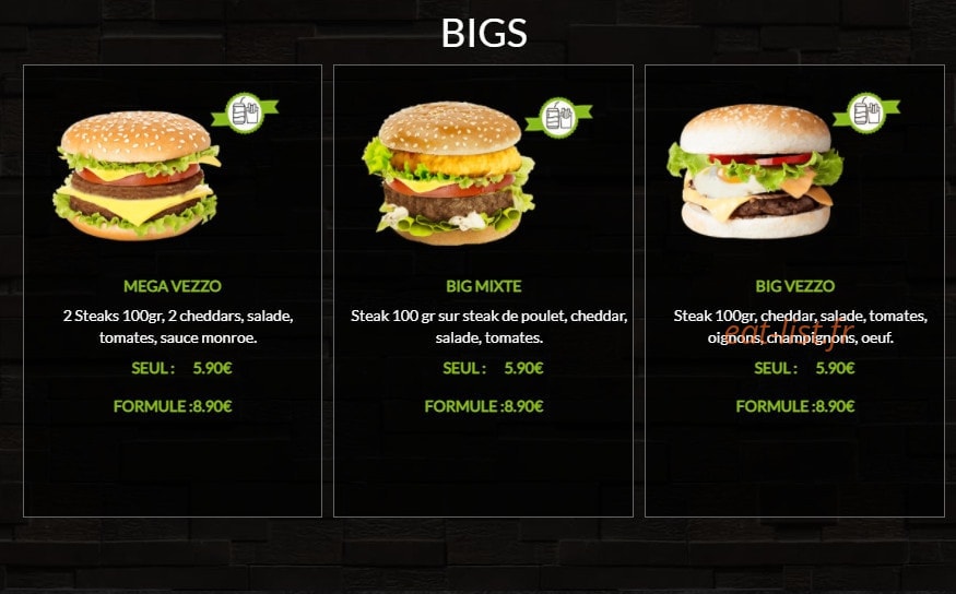 Vezzo Pizza — carte page 8